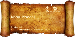 Knap Marcell névjegykártya